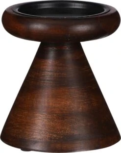 Mica Decorations Kandelaar Limma Bruin D 11 H 12 Cm