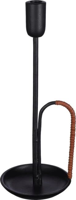 Casa Vivante Kandelaar Turi Zwart D 13,5 H 36,5 Cm