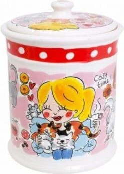 Blond Amsterdam Voorraadpot Animals Kat D 16 H 22,5 Cm