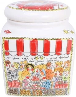 Blond Amsterdam Voorraadpot Even Bijkletsen Vierkant