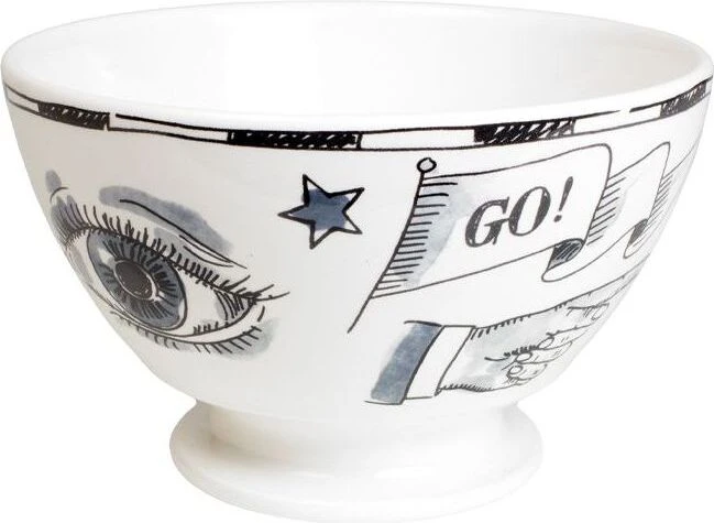 Blond Amsterdam Kom Ciao Bella Wit / Zwart D 15,5 H 10 Cm 4 Blond Amsterdam Kom Ciao Bella Wit / Zwart D 15,5 H 10 Cm - Image 2