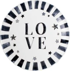 Blond Amsterdam Dinerbord X Noir Love D 32 H 1,6 Cm