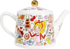 Blond Amsterdam Theepot Even Bijkletsen You And Me 1,5 L -Lauraa Winkel 8719416026796 3