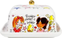 Blond Amsterdam Botervloot Even Bijkletsen 17 X 11,5 X 10 Cm -Lauraa Winkel 8719416028349 3