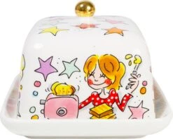 Blond Amsterdam Botervloot Even Bijkletsen 17 X 11,5 X 10 Cm -Lauraa Winkel 8719416028349 4