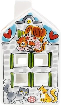 Blond Amsterdam Waxinelichthouder Lighthouse Cat -Lauraa Winkel 8719416038027 2