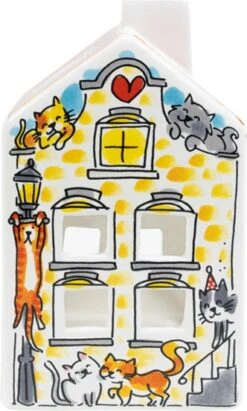 Blond Amsterdam Waxinelichthouder Lighthouse Cat -Lauraa Winkel 8719416038027 4