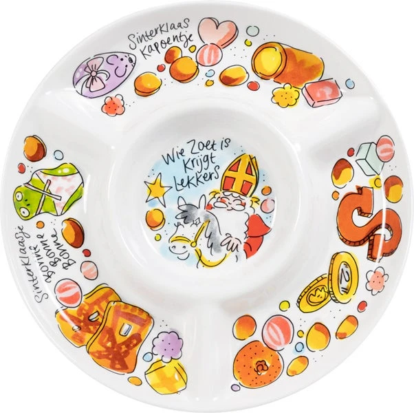 Blond Amsterdam Bord Sint Snackplate Midi 3 Blond Amsterdam Bord Sint Snackplate Midi