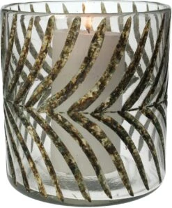 HD Collection Kandelaar Grijs D 15,5 H 15 Cm -Lauraa Winkel 8719533112389 2 1