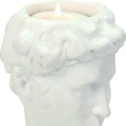 HD Collection Kandelaar Roman Wit 8,8 X 8,5 X 21,5 Cm -Lauraa Winkel 8719533139898 03