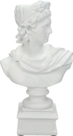 HD Collection Kandelaar Roman Wit 15 X 8,5 X 24 Cm