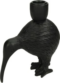 HD Collection Kandelaar Vogel Zwart 12,5 X 7 X 14,5 Cm