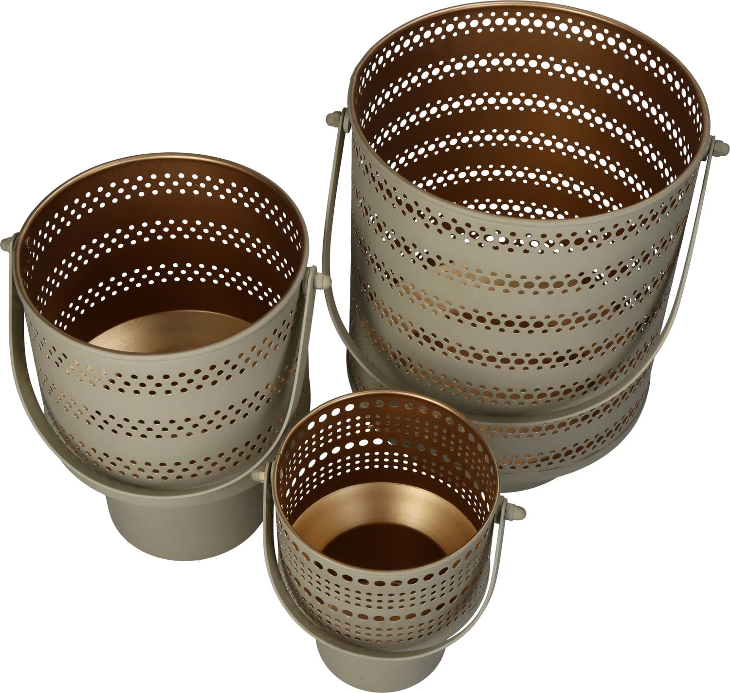 HD Collection Waxinelichthouder Op Voet Beige 14 X 12 X 15 Cm 6 HD Collection Waxinelichthouder Op Voet Beige 14 X 12 X 15 Cm - Afbeelding 4