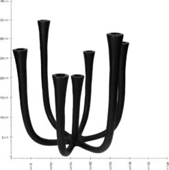 HD Collection Kandelaar Zwart 34 X 34 X 35 Cm -Lauraa Winkel 8719533250340 4