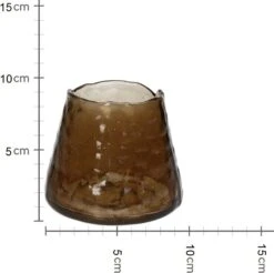 HD Collection Waxinelichthouder Bruin 11 X 11 X 9,5 Cm -Lauraa Winkel 8719533250746 3