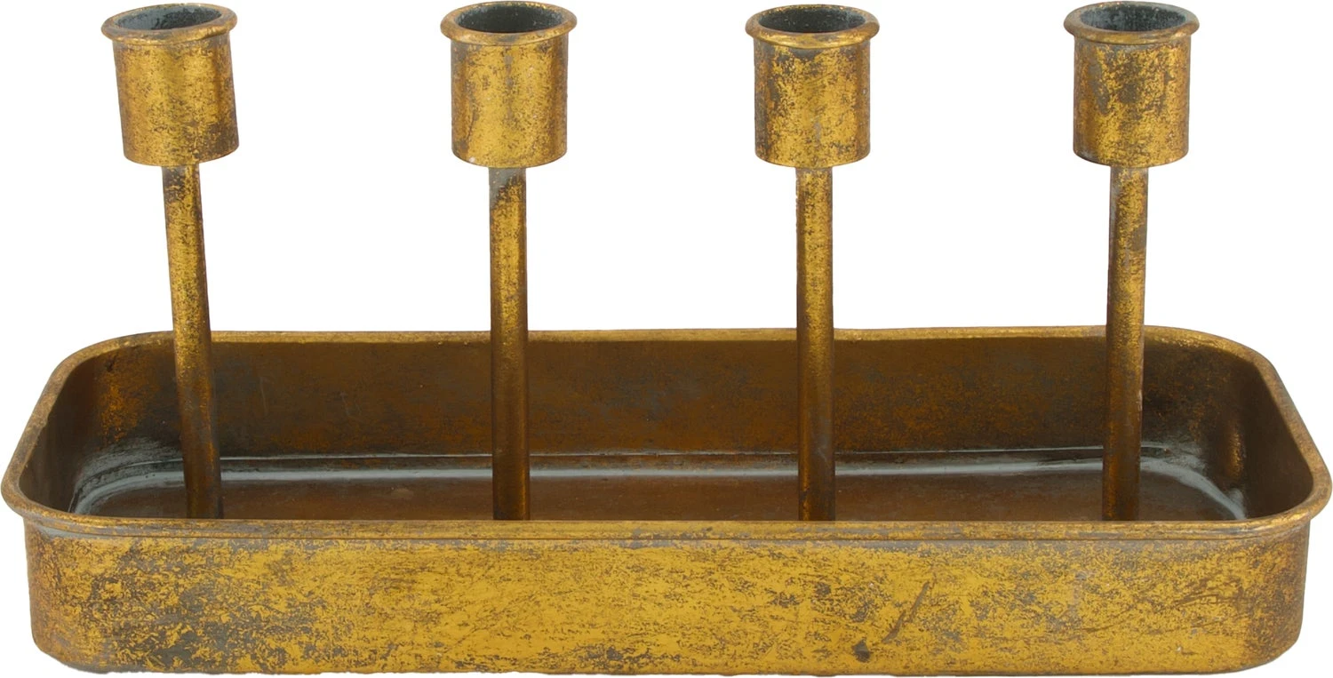 Dijk Natural Collections Kandelaar Diego Goud 28,5 X 12,5 X 13 Cm 3 Dijk Natural Collections Kandelaar Diego Goud 28,5 X 12,5 X 13 Cm