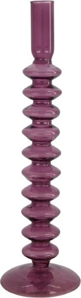 Dijk Natural Collections Kandelaar Paars D 9 H 28 Cm