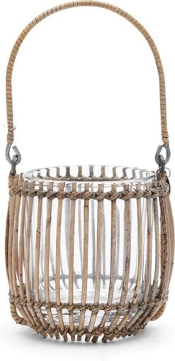 Rivièra Maison Waxinelichthouder Rustic Rattan Naturel D 11 H 11 Cm