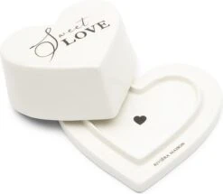 Rivièra Maison Voorraadpot Sweet Love Wit 13 X 12 X 5,1 Cm
