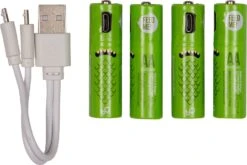 Intratuin Oplaadbare Batterij AA Met USB Kabel 4 Stuks