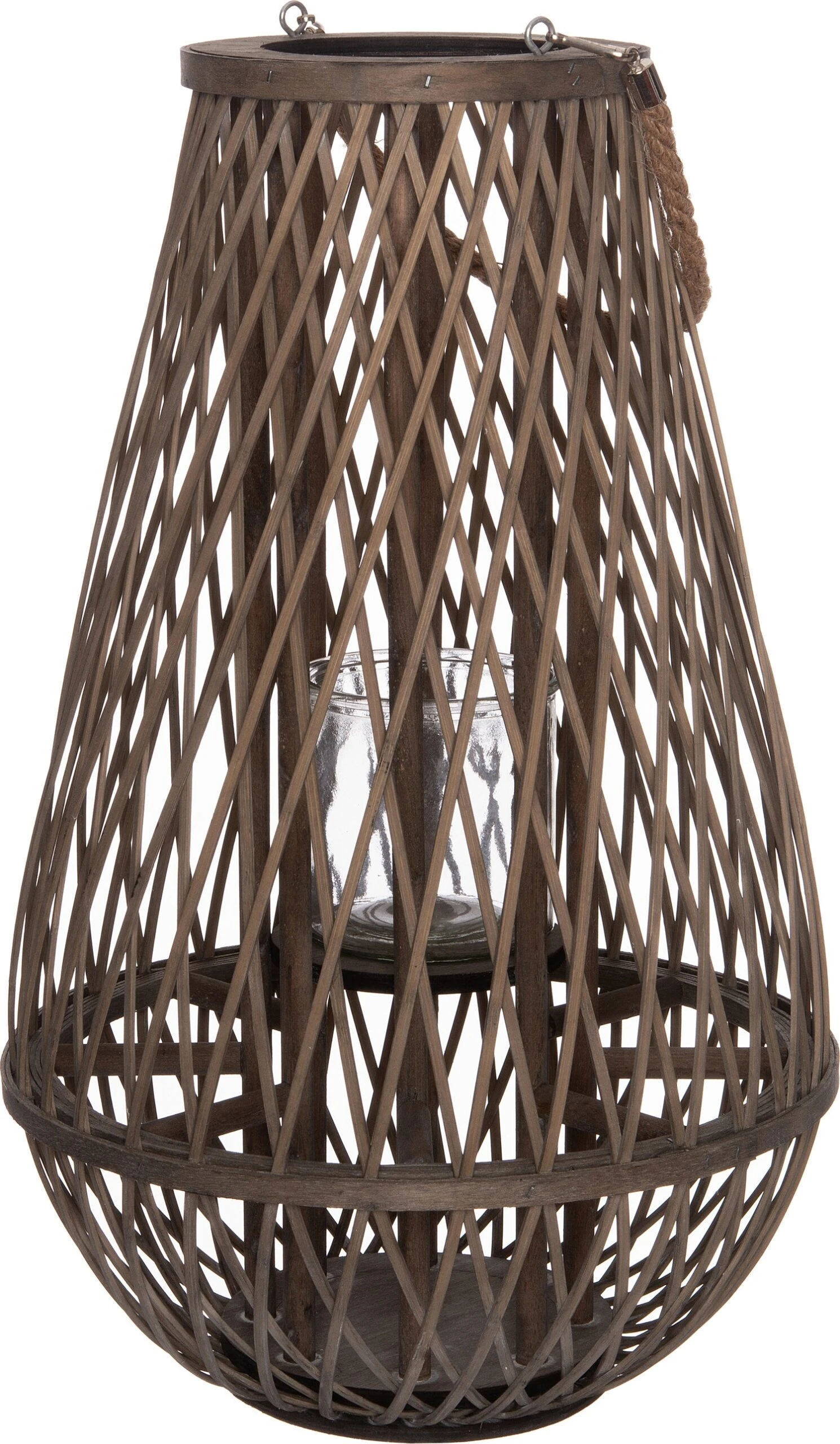 Intratuin Windlicht Silvio Grijs / Naturel D 17 H 51 Cm 3 Intratuin Windlicht Silvio Grijs / Naturel D 17 H 51 Cm