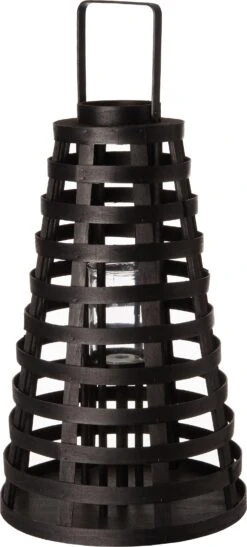 Intratuin Windlicht Taps Zwart D 36 H 60 Cm