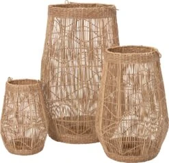 Intratuin Windlicht Yuna Naturel D 30 H 45 Cm -Lauraa Winkel 8720196179602 02