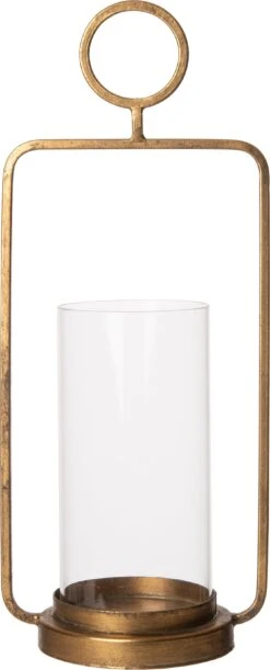 Intratuin Windlicht Amee Goud 15,5 X 11,5 X 31 Cm