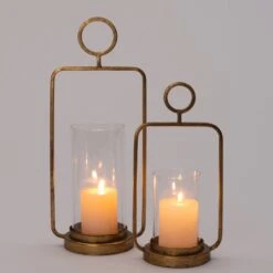 Intratuin Windlicht Amee Goud 17,5 X 12,7 X 41,5 Cm 5 Intratuin Windlicht Amee Goud 17,5 X 12,7 X 41,5 Cm -Lauraa Winkel 8720196188666 1