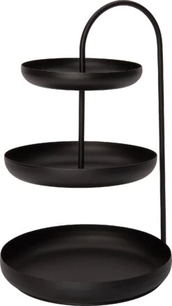Intratuin Etagère Lieke Zwart D 28 H 45 Cm