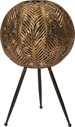 Intratuin Vloerlamp Giano Zwart / Goud D 33 H 54,5 Cm