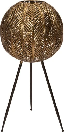 Intratuin Vloerlamp Giano Zwart / Goud D 40 H 83 Cm