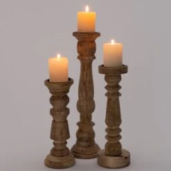 Intratuin Kandelaar Kalmar Bruin D 12 H 34 Cm -Lauraa Winkel 8720196270040 1