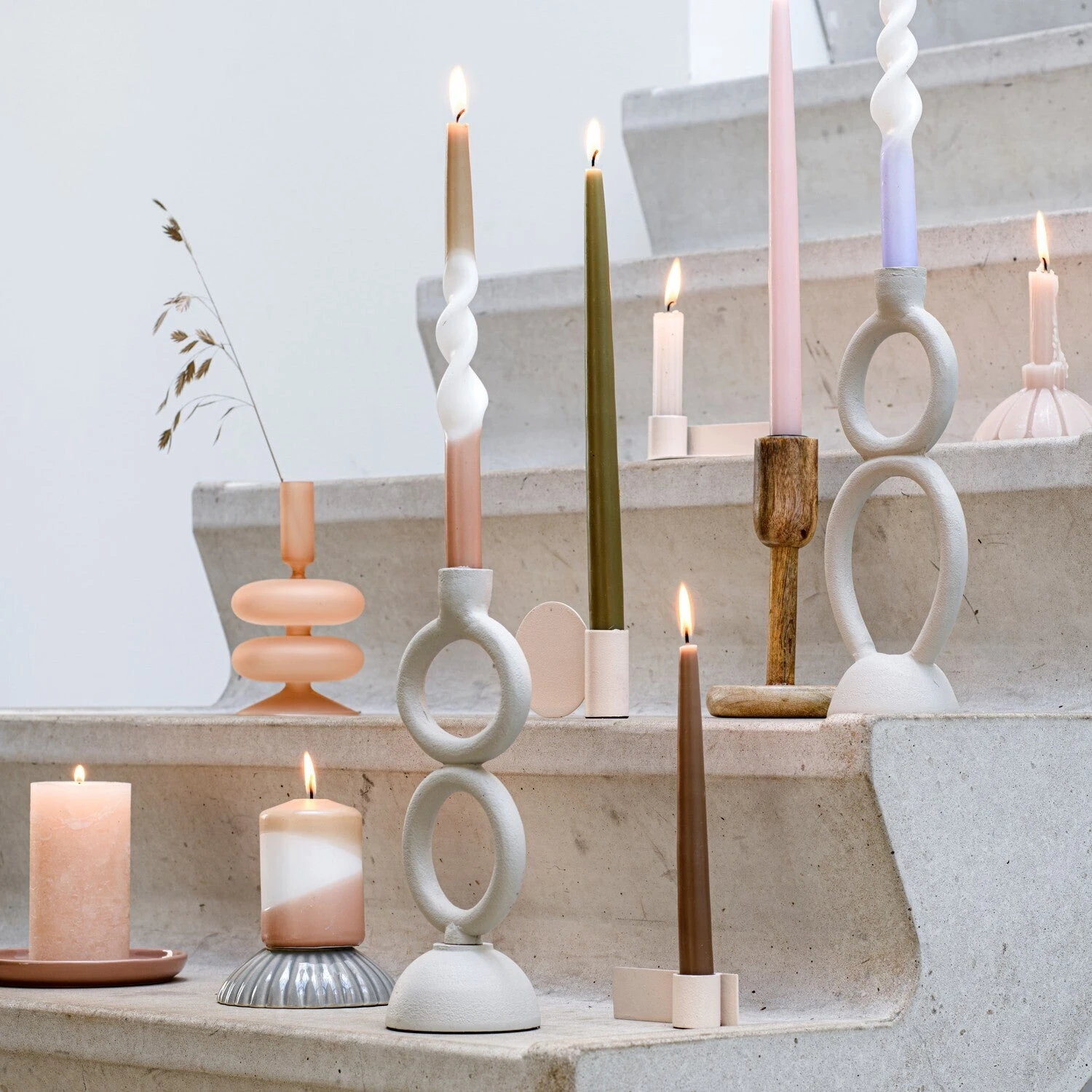 Intratuin Kandelaar Indy Wit 11 X 8 X 27 Cm 6 Intratuin Kandelaar Indy Wit 11 X 8 X 27 Cm - Image 4