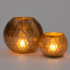 Intratuin Waxinelichthouder Ninon Koper D 18 H 17 Cm -Lauraa Winkel 8720196352661 1