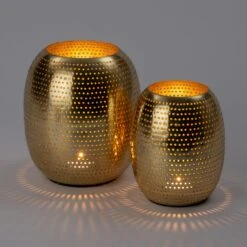 Intratuin Waxinelichthouder Goru Goud D 15 H 19 Cm -Lauraa Winkel 8720196357772 1