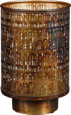 Mica Decorations Waxinelichthouder Harmony Goud D 16 H 23,5 Cm