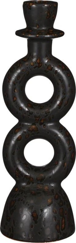 Mica Decorations Kandelaar Zwart D 8 H 24 Cm