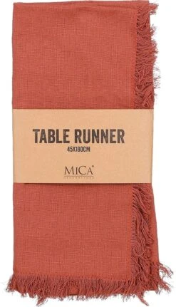 Mica Decorations Tafelloper Villia Bruin 180 X 45 Cm -Lauraa Winkel 8720362172734 2