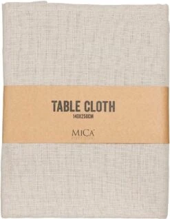 Mica Decorations Tafelkleed Villia Beige 250 X 140 Cm -Lauraa Winkel 8720362174103 2