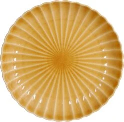 Mica Decorations Dinerbord Geel Pesca D 27,5 H 4 Cm