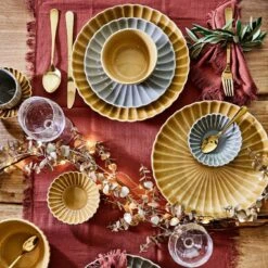 Mica Decorations Dinerbord Grijs Pesca D 27,5 H 4 Cm -Lauraa Winkel 8720362181255 2