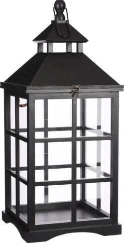 Mica Decorations Lantaarn Philo Zwart 30 X 30 X 70 Cm