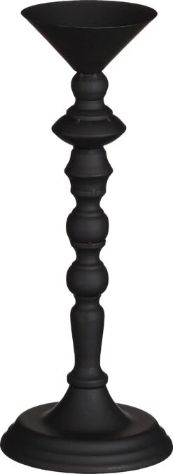 House Of Seasons Kandelaar Zwart D 13,5 H 37,5 Cm
