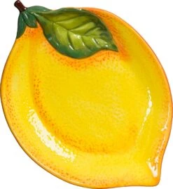 Mica Decorations Bord Citroen Geel 31 X 22 X 5 Cm