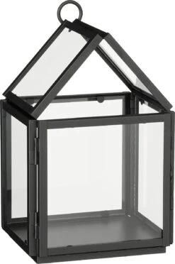 Mica Decorations Lantaarn Manna Zwart 16,5 X 14 X 26,5 Cm